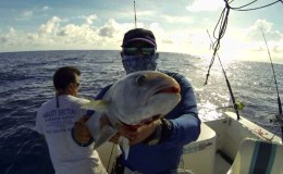 Fishing with a friend around Molasses Reef&nbsp;6-29-13