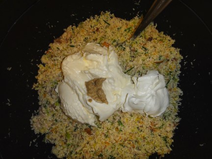 Added mayo and sour cream