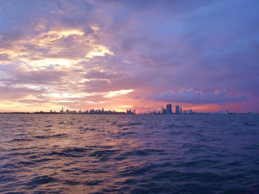 Sunset over Miami-Picture by Herbert Hans Muller