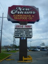 New Orleans Hamburger & Seafood Co sign