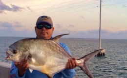 Permit Fishing in Florida Keys Bridge&nbsp;4-6-14