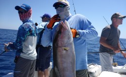 Capt. Easy Charter- Happy B-Day with Amberjacks-Vertical Jigging&nbsp;4-9-16