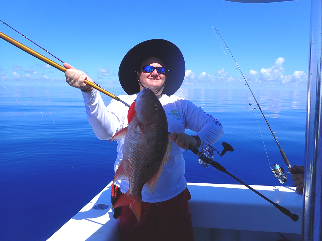 mutton snapper on slow pitch jig